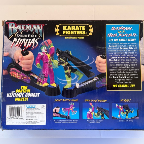 SOLD - VTG 1998 Kenner Batman Knight Force Ninjas Karate Fighters - In Box! - Picture 9 of 16